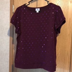 Christopher and banks crinkle skirt/top